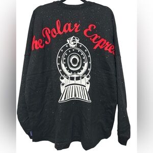 The Polar Express Spirit Jersey - Black Oversized Long Sleeve Shirt Size XL